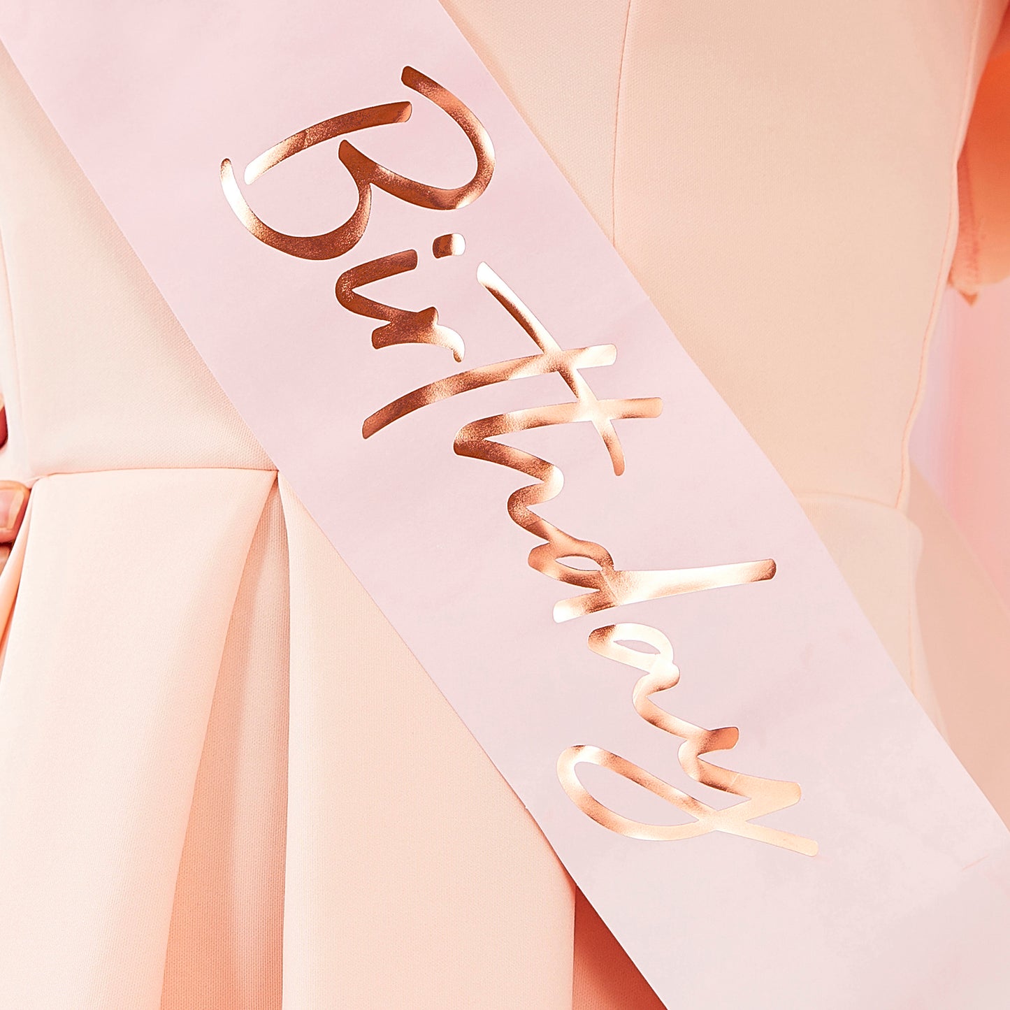 Its My Birthday Pink Ombre Rose Gold Birthday Sash