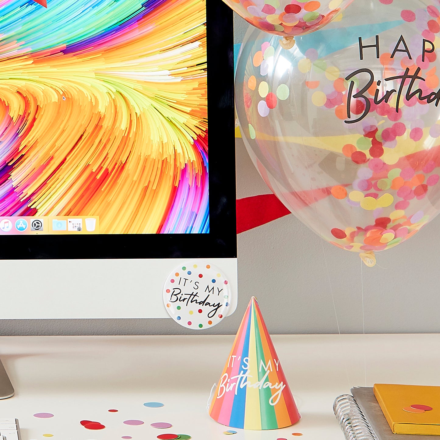 Happy Birthday Work Desk Party Kit