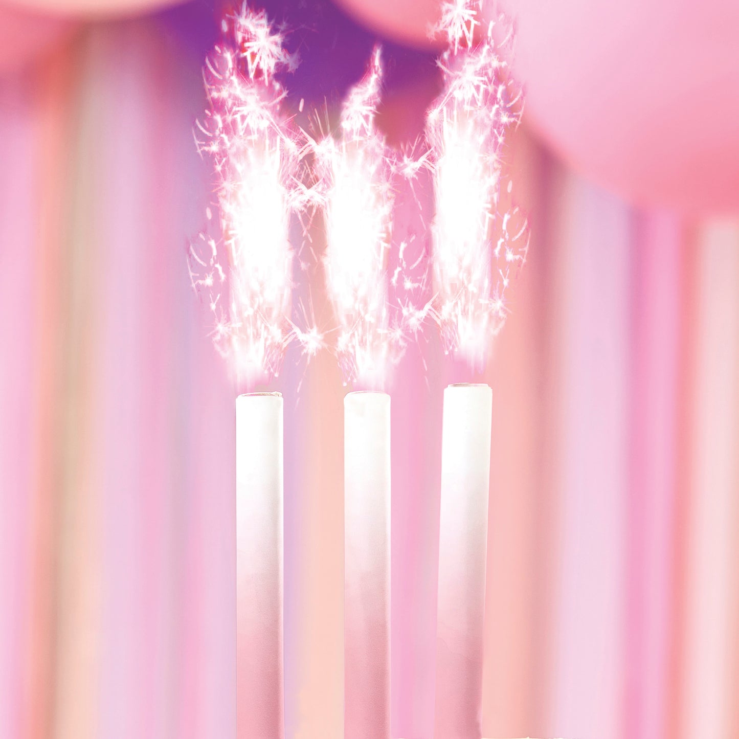 Cake Fountain Candles Pink Ombre