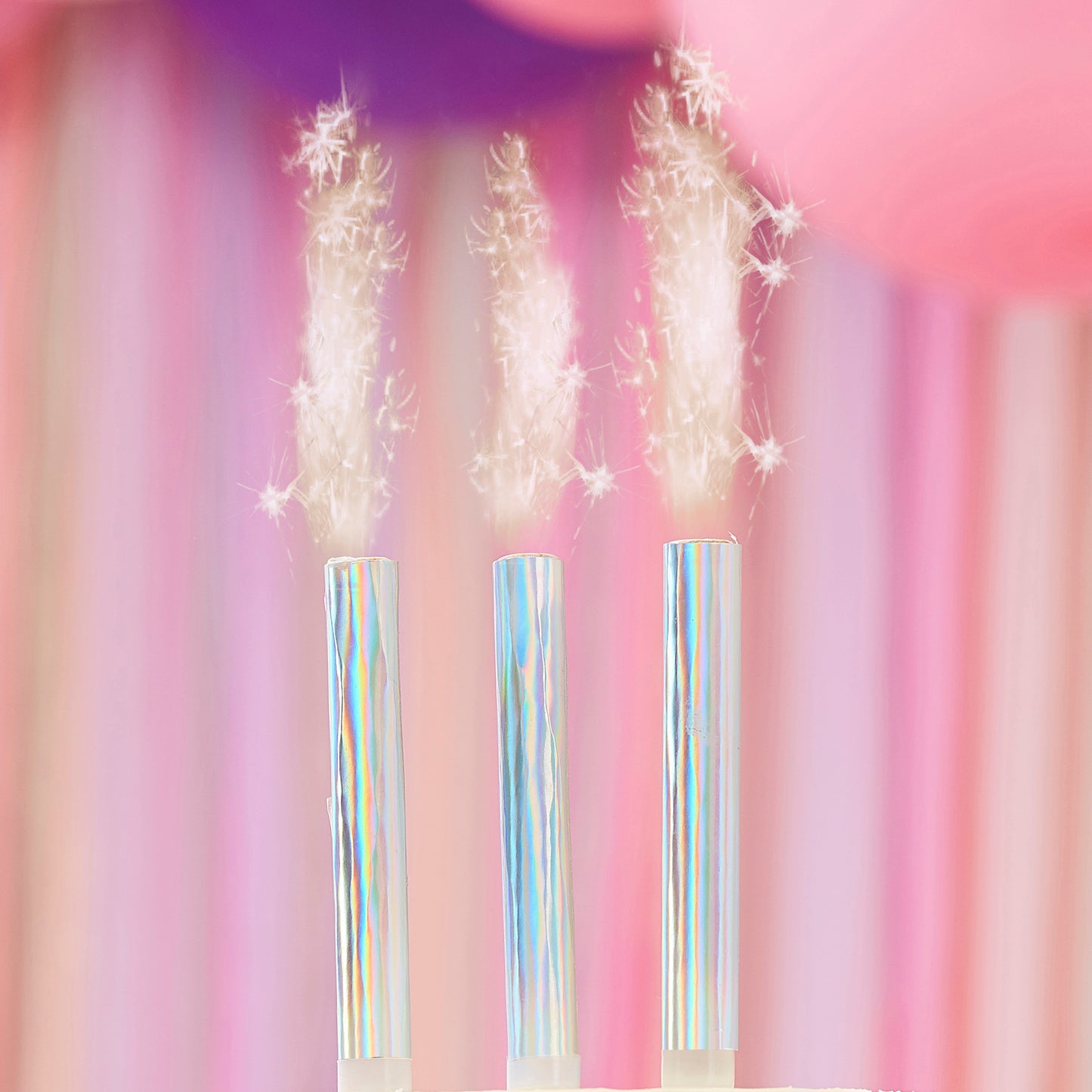 Cake Fountain Candles Iridescent