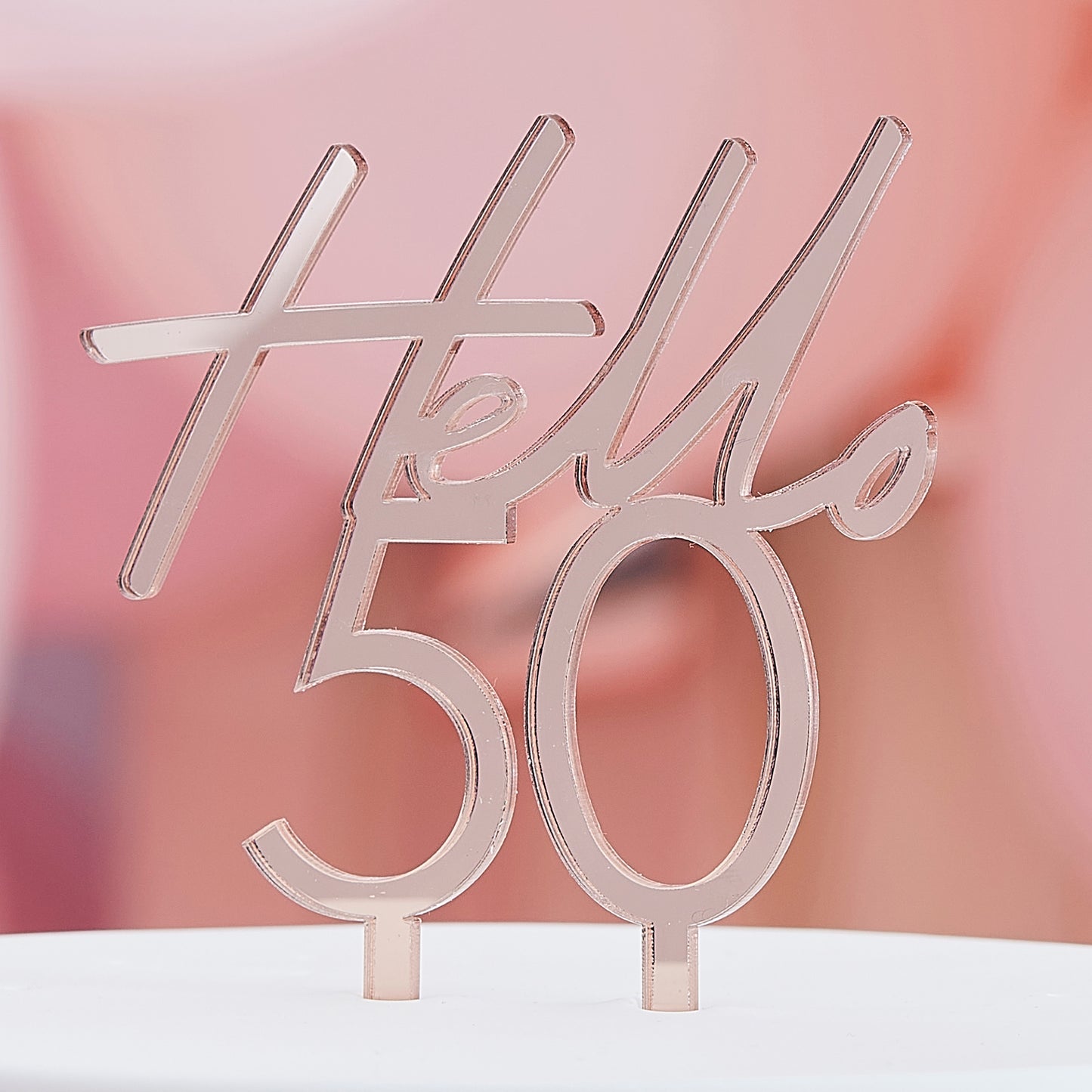 50th Happy Birthday Cake Topper