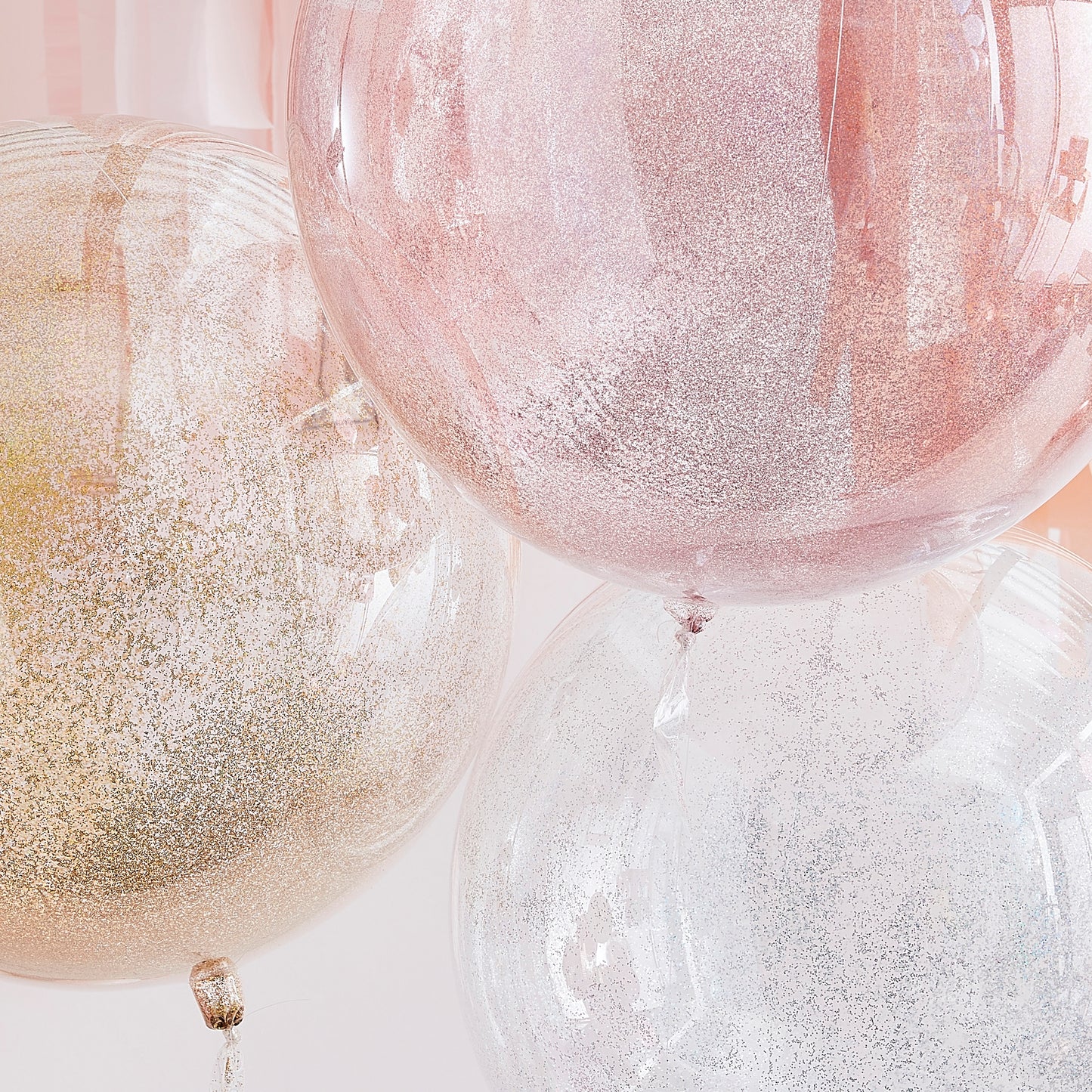 Mixed Metallics Orb Glitter Balloons