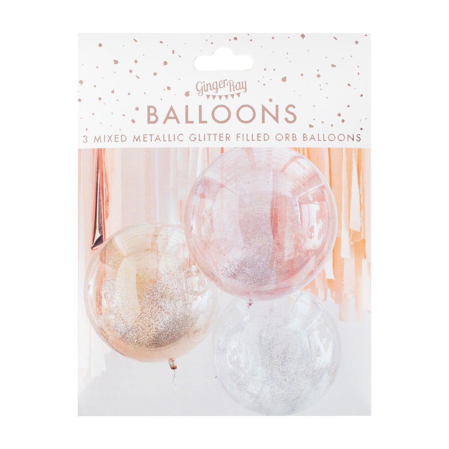 Mixed Metallics Orb Glitter Balloons