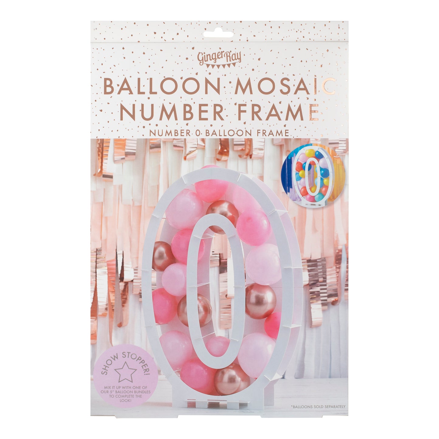 Balloon Mosaic Number Stand 0