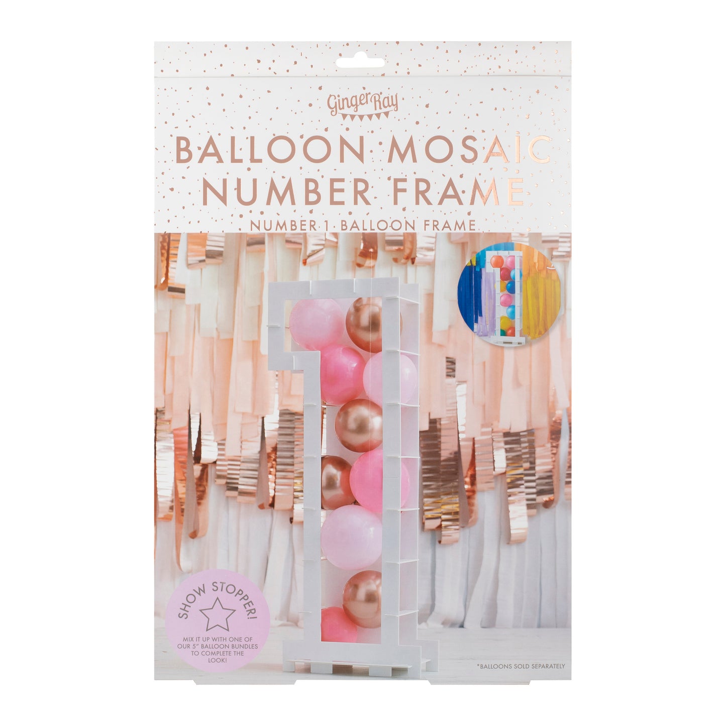 Balloon Mosaic Number Stand 1
