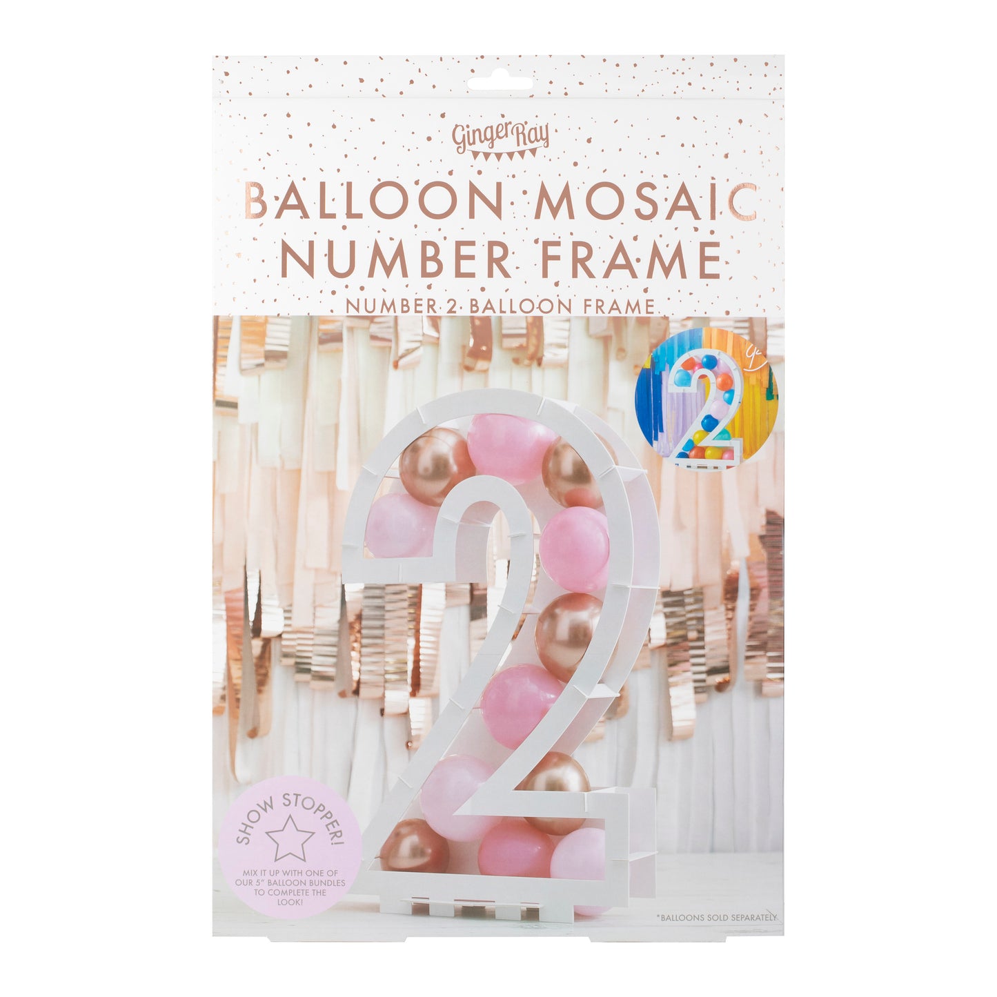Balloon Mosaic Number Stand 2