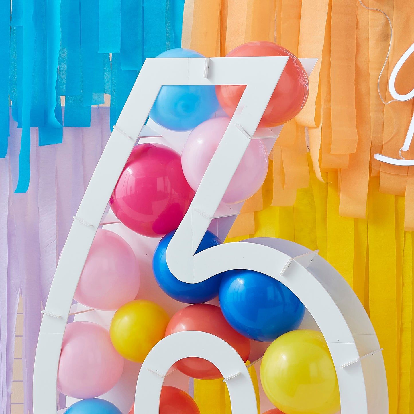 Balloon Mosaic Number Stand 6