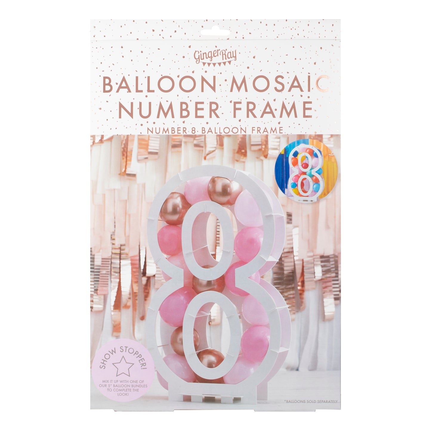 Balloon Mosaic Number Stand 8