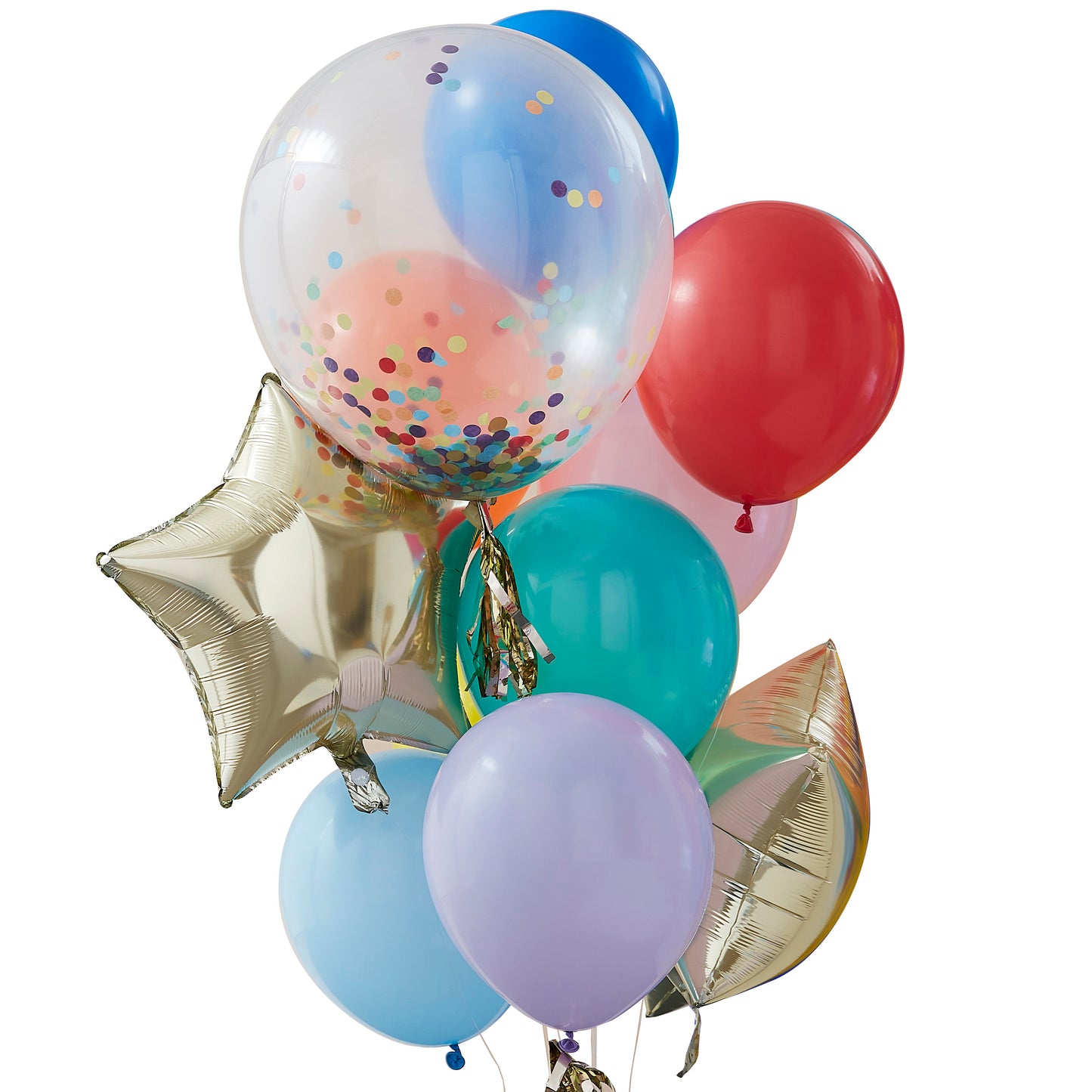 Rainbow Party Mixed Balloon Bundle