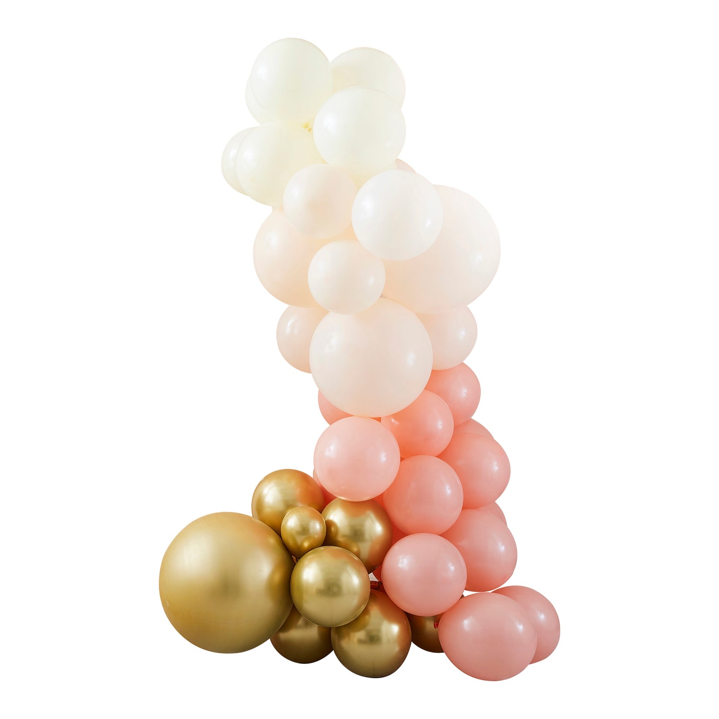 Peach and Gold Balloon Arch Kit