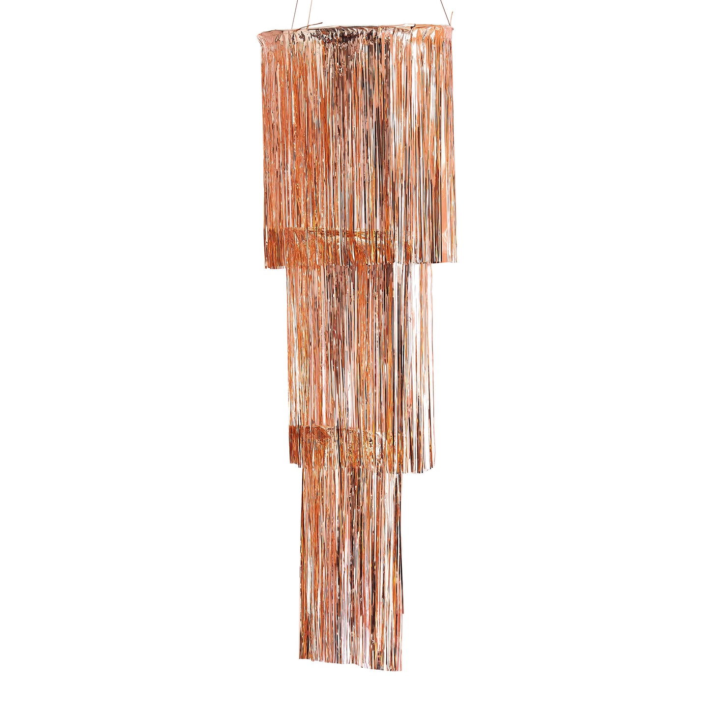 Rose Gold Fringe Chandelier