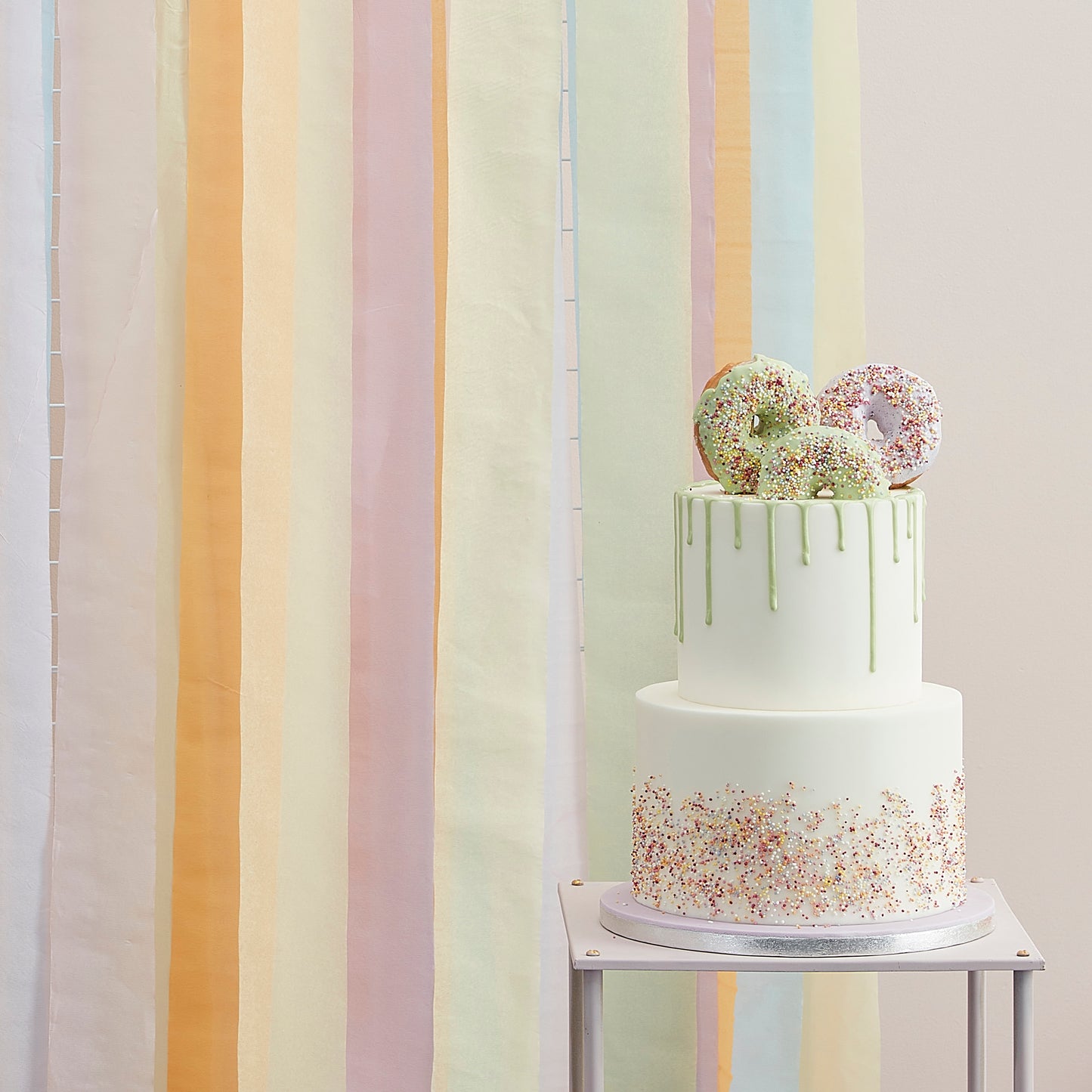 Pastel Streamer Party Backdrop