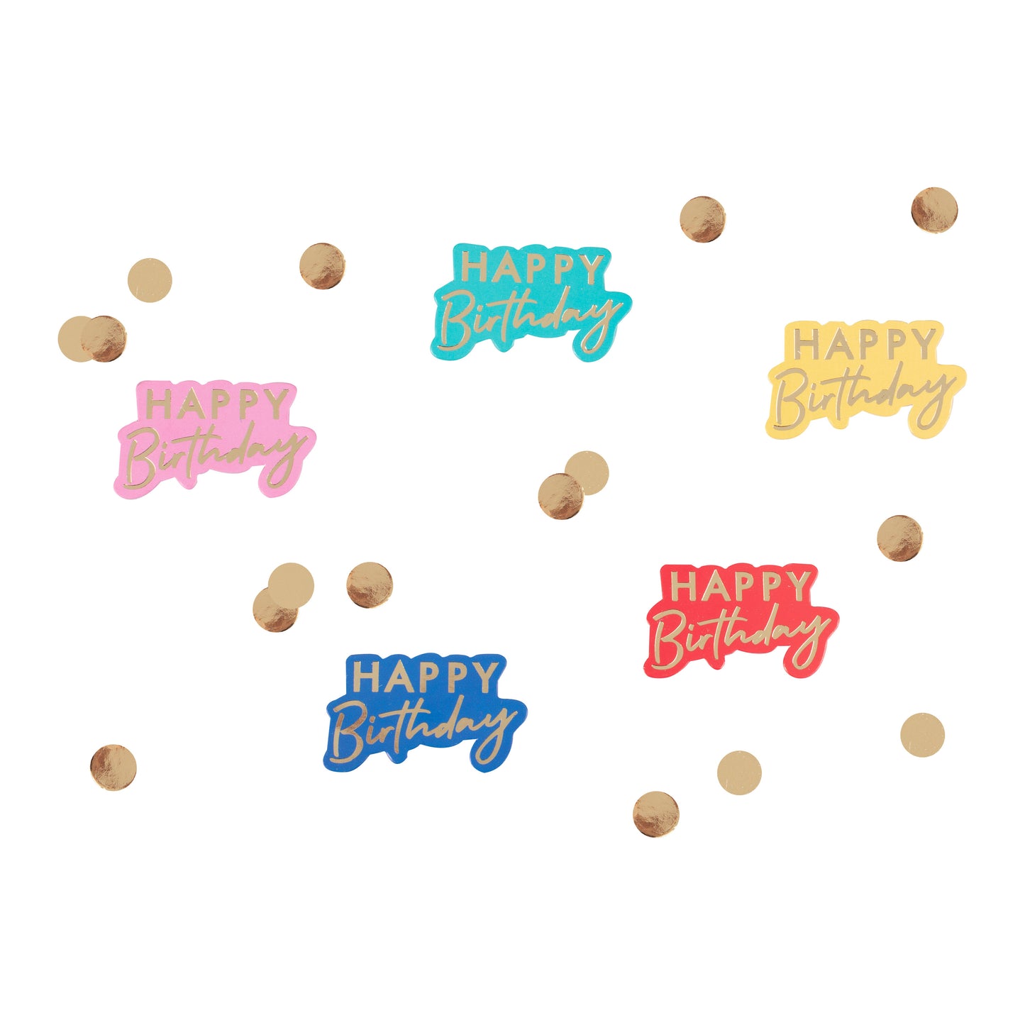Multi-Coloured Happy Birthday Table Confetti