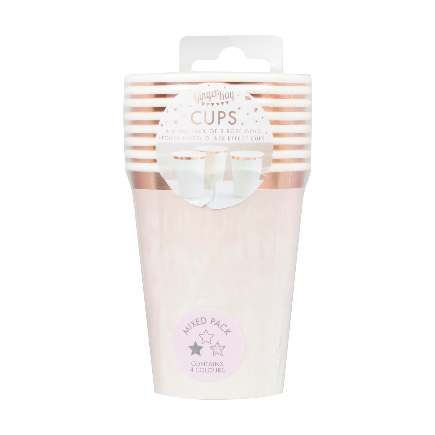 Pastel Watercolour Party Cups