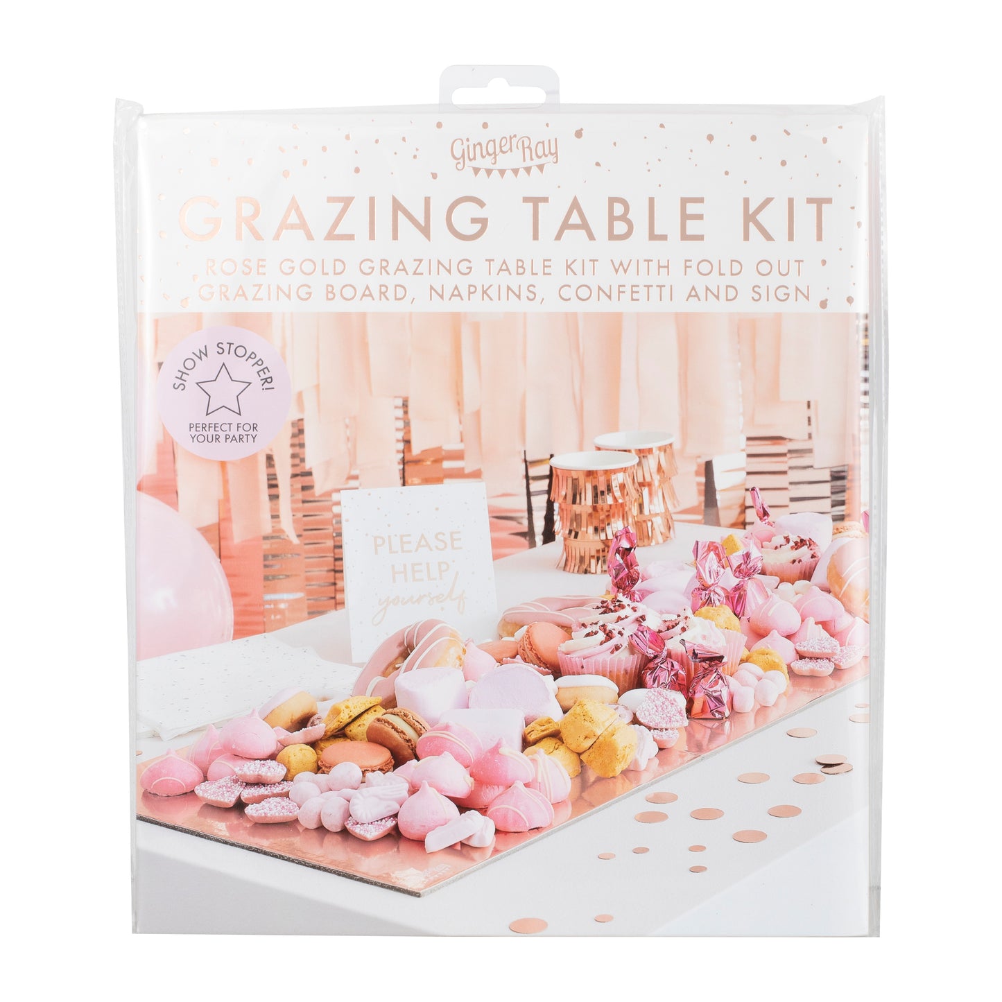 Rose Gold Food Grazing Board Table Kit