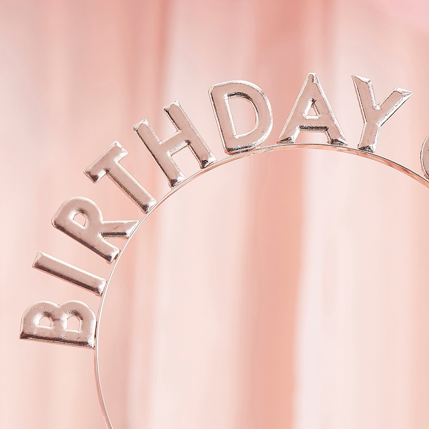 Rose Gold Birthday Girl Headband