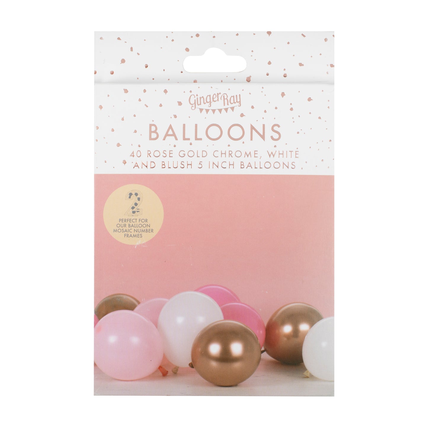 Blush and Rose Gold Balloon Mosaic Balloon Pack