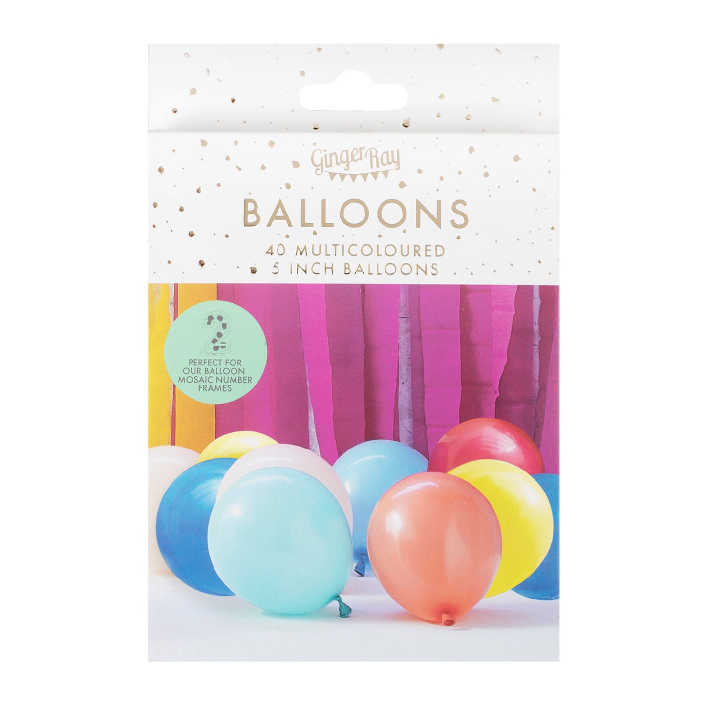 Multi Coloured Balloon Mosaic Balloon Pack
