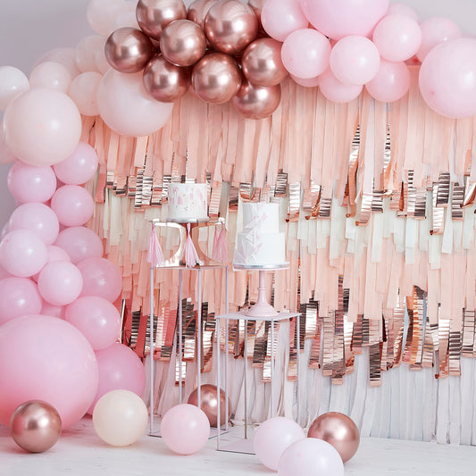 Pink and Rose Gold Balloon Arch Kit