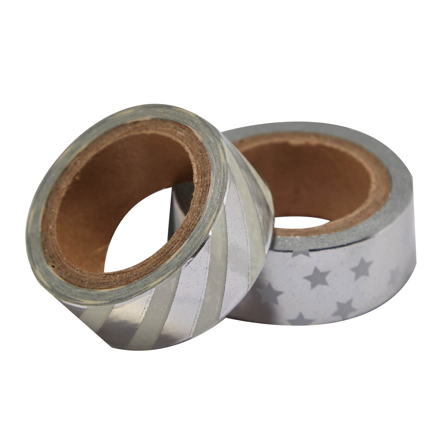 Silver Foiled Washi Tape - Metallic Perfection