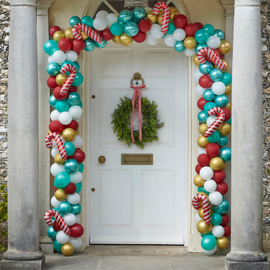 Candy Cane Balloon Arch Kit