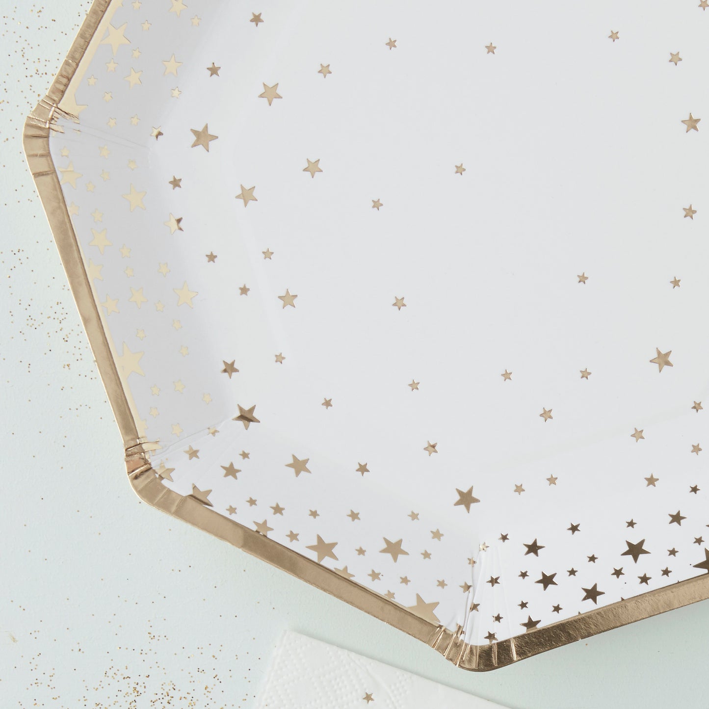 Gold Foiled Star Paper Plates