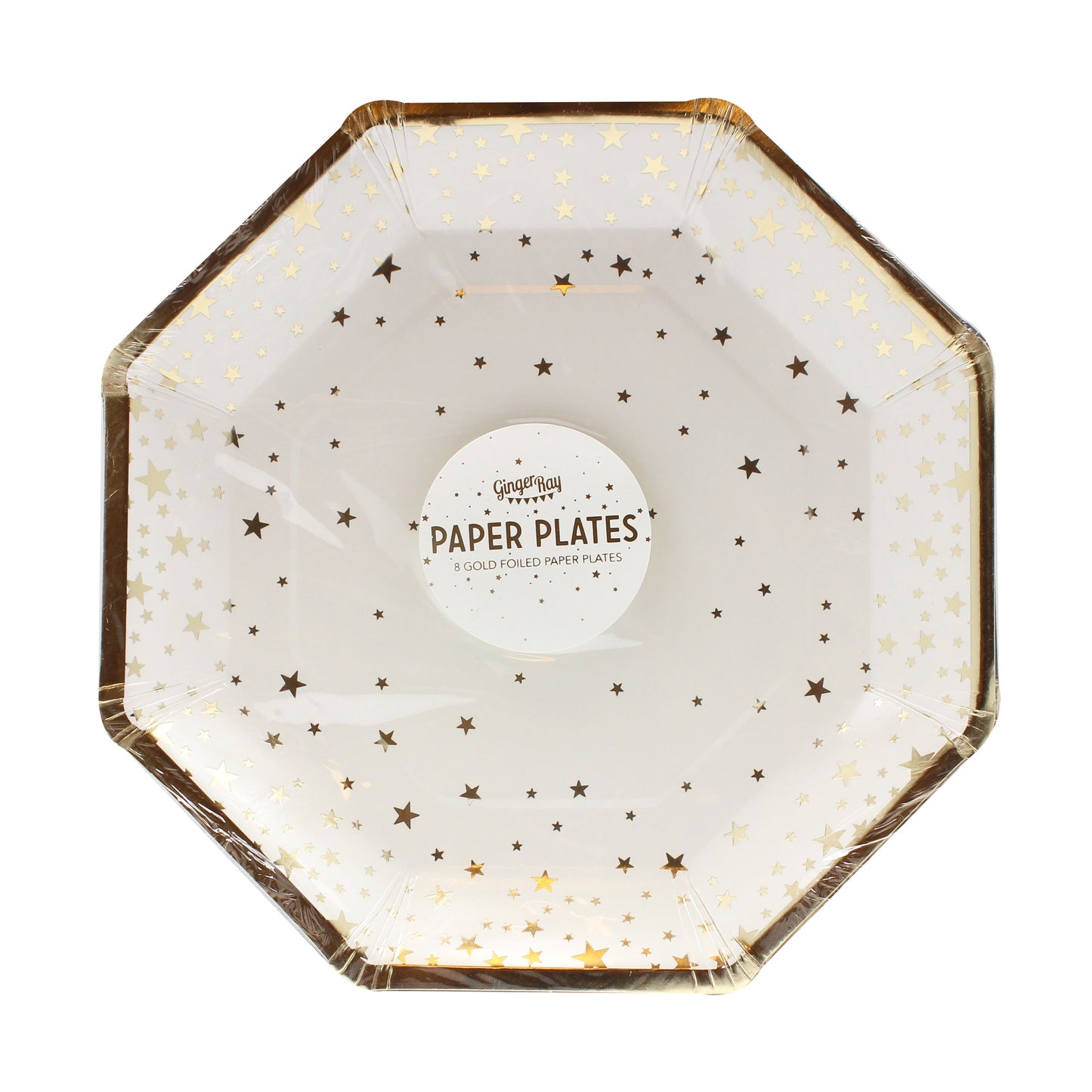 Gold Foiled Star Paper Plates
