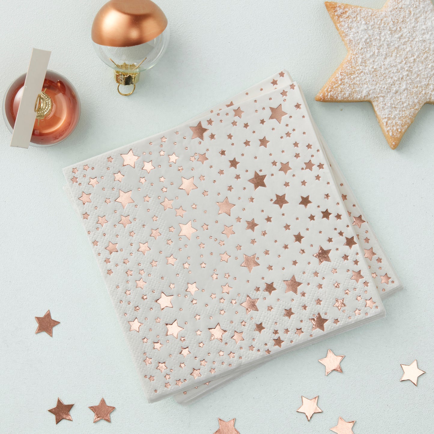 Rose Gold Foiled Cocktail Napkin