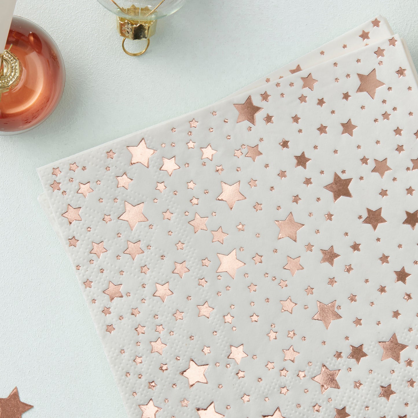 Rose Gold Foiled Cocktail Napkin