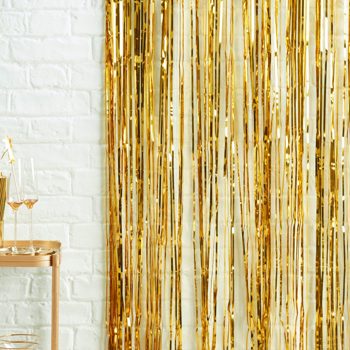 Gold Foil Fringe Curtain Decoration
