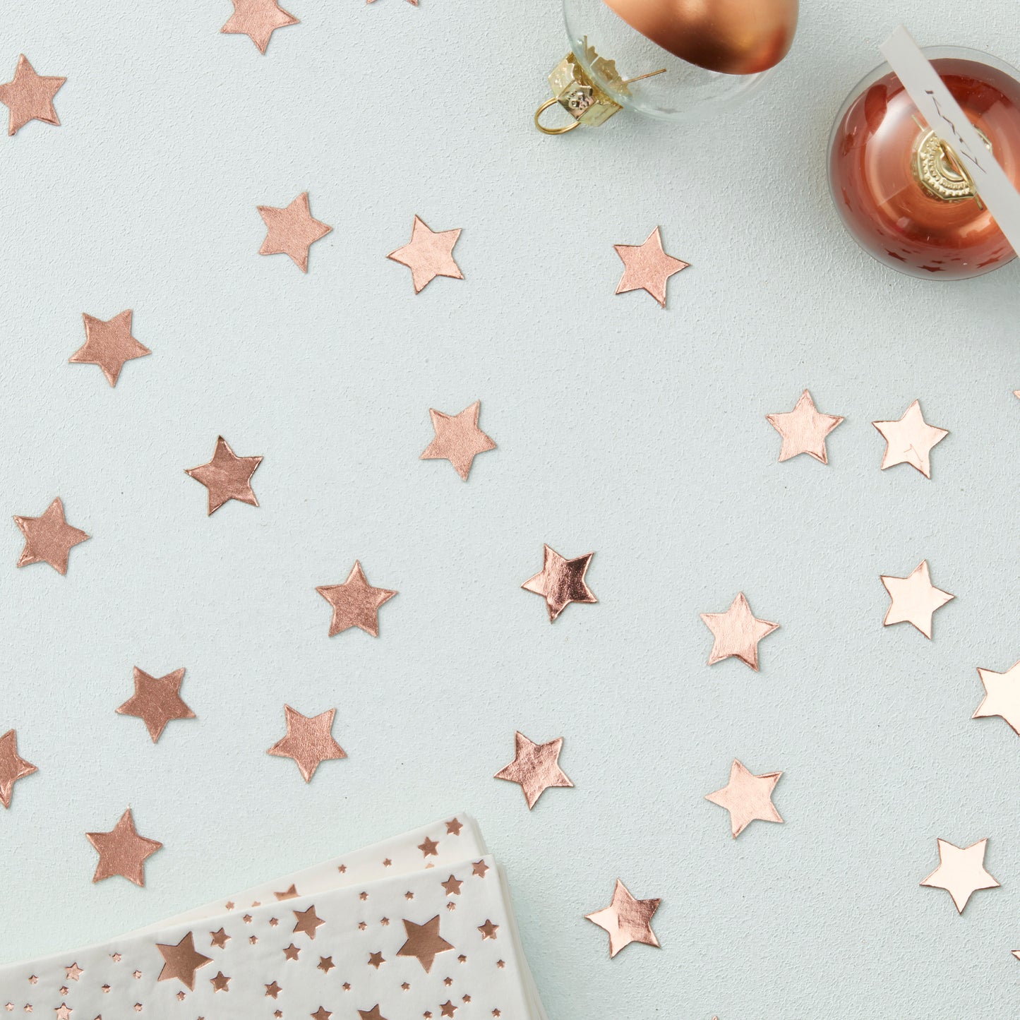 Rose Gold Foiled Star Confetti