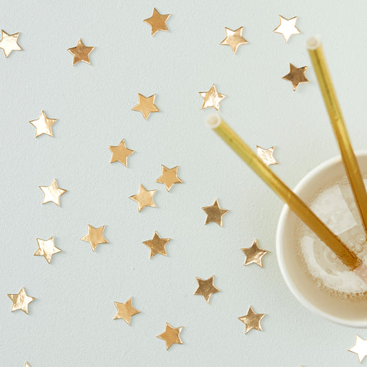 Gold Foiled Star Confetti