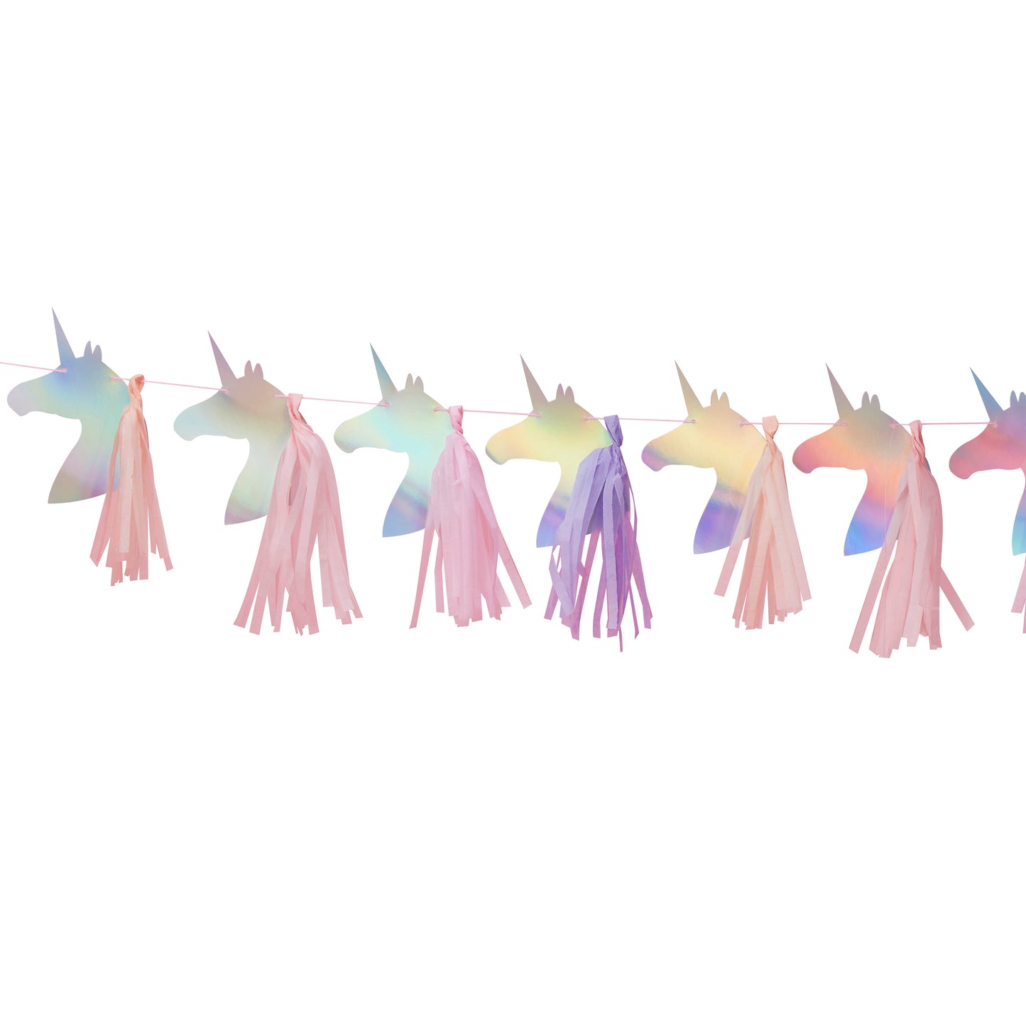 Iridescent Foiled Tassel Unicorn Bunting