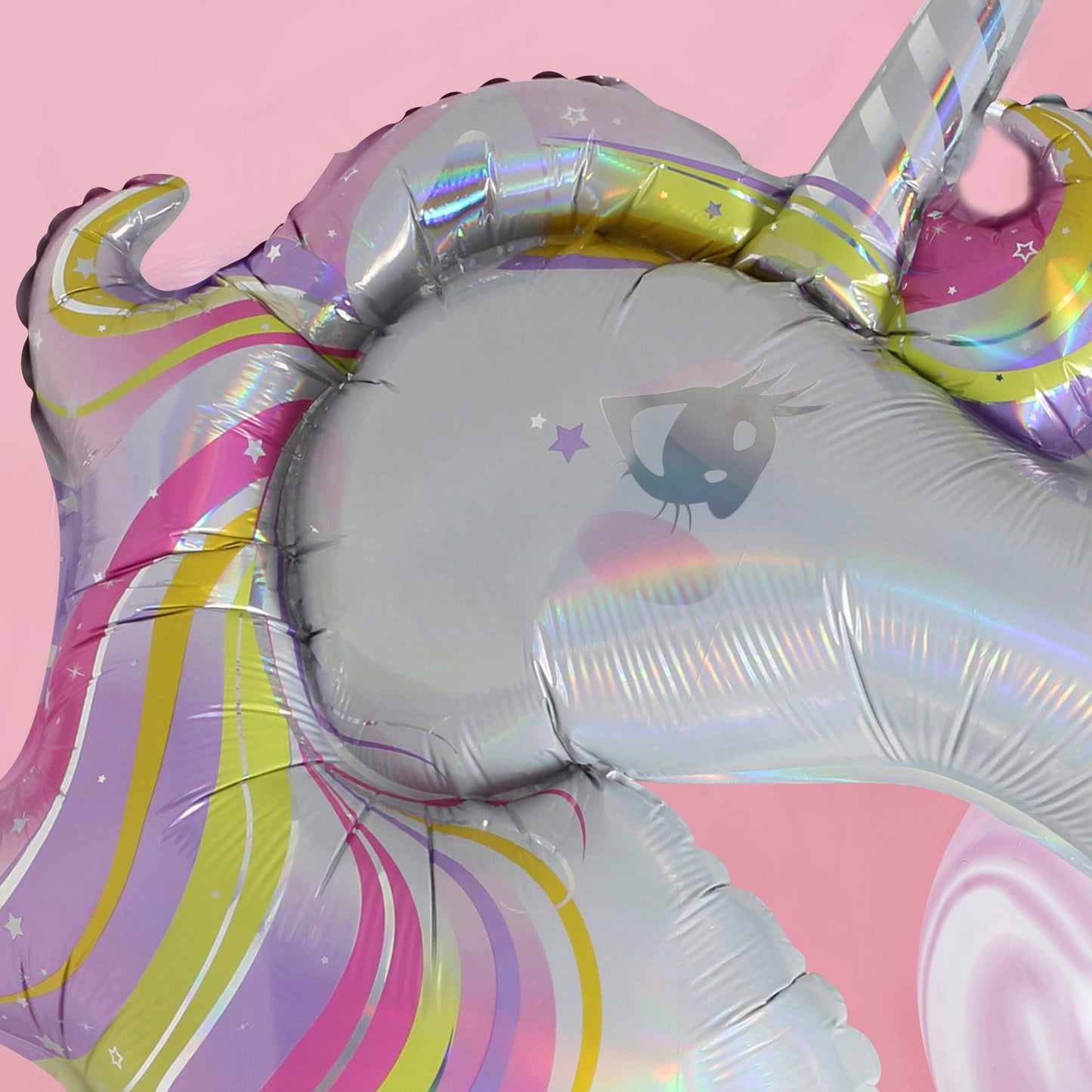 Iridescent Foiled Unicorn Balloon - Make a Wish