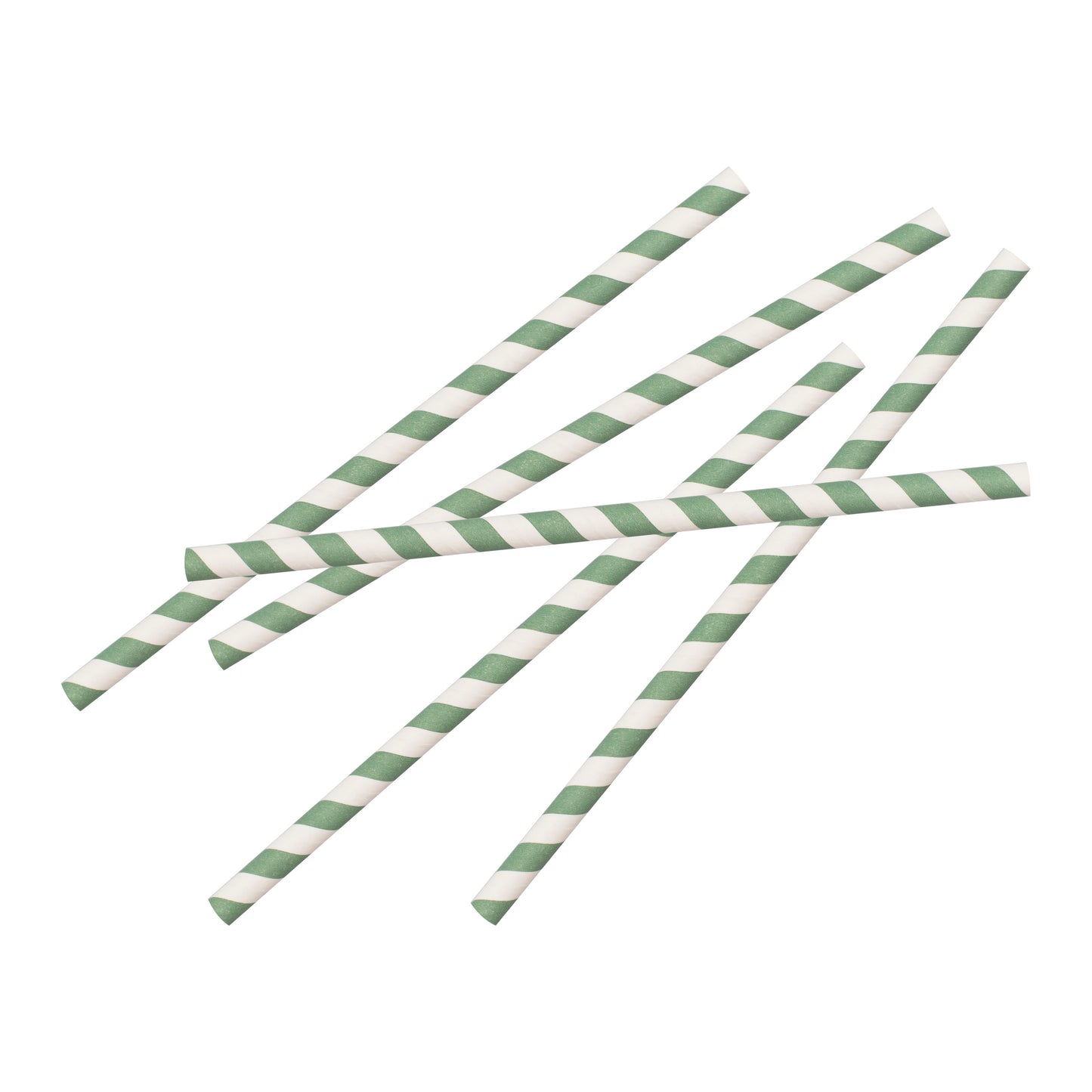 Mint Green Stripe Paper Straws