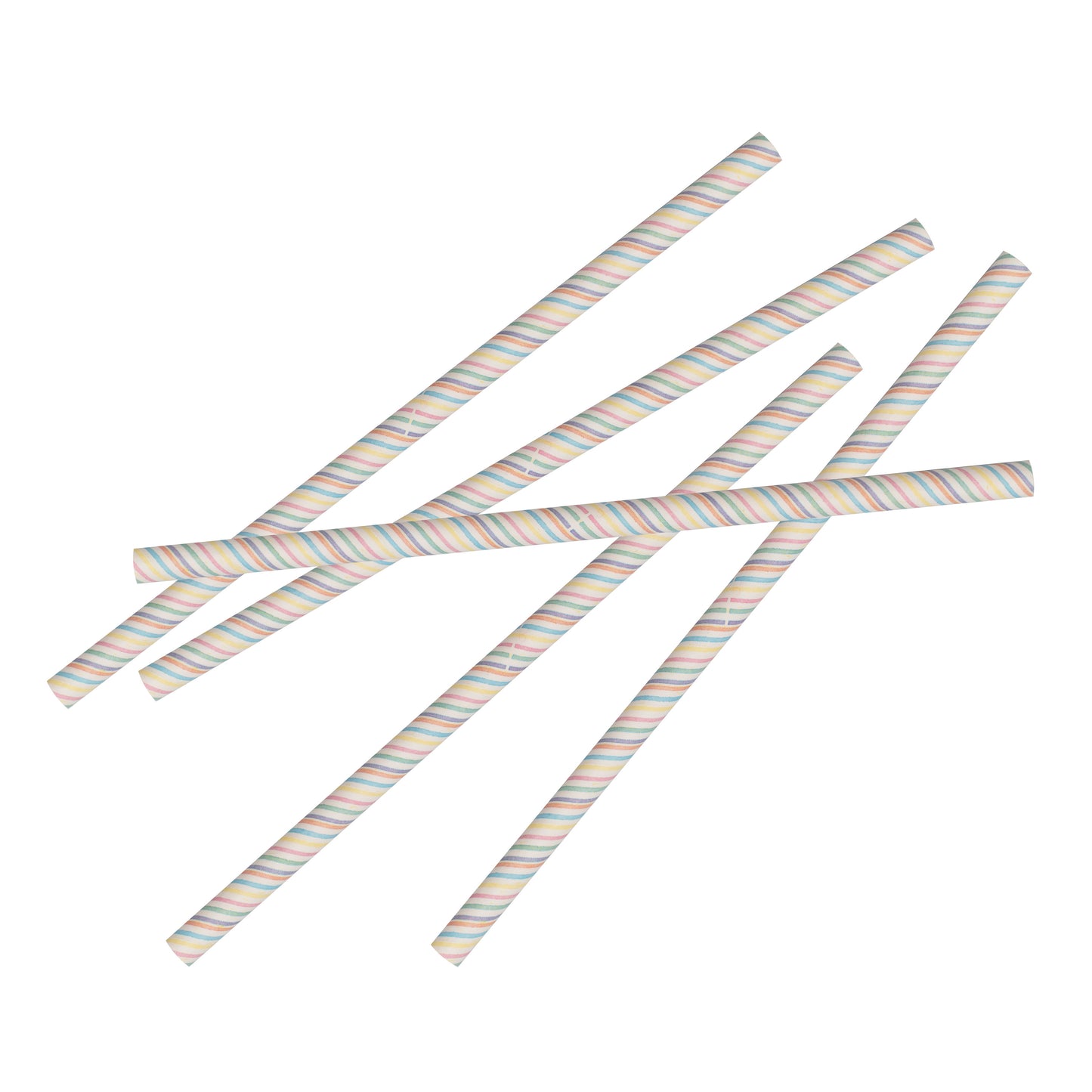 Pastel Stripe Paper Straws