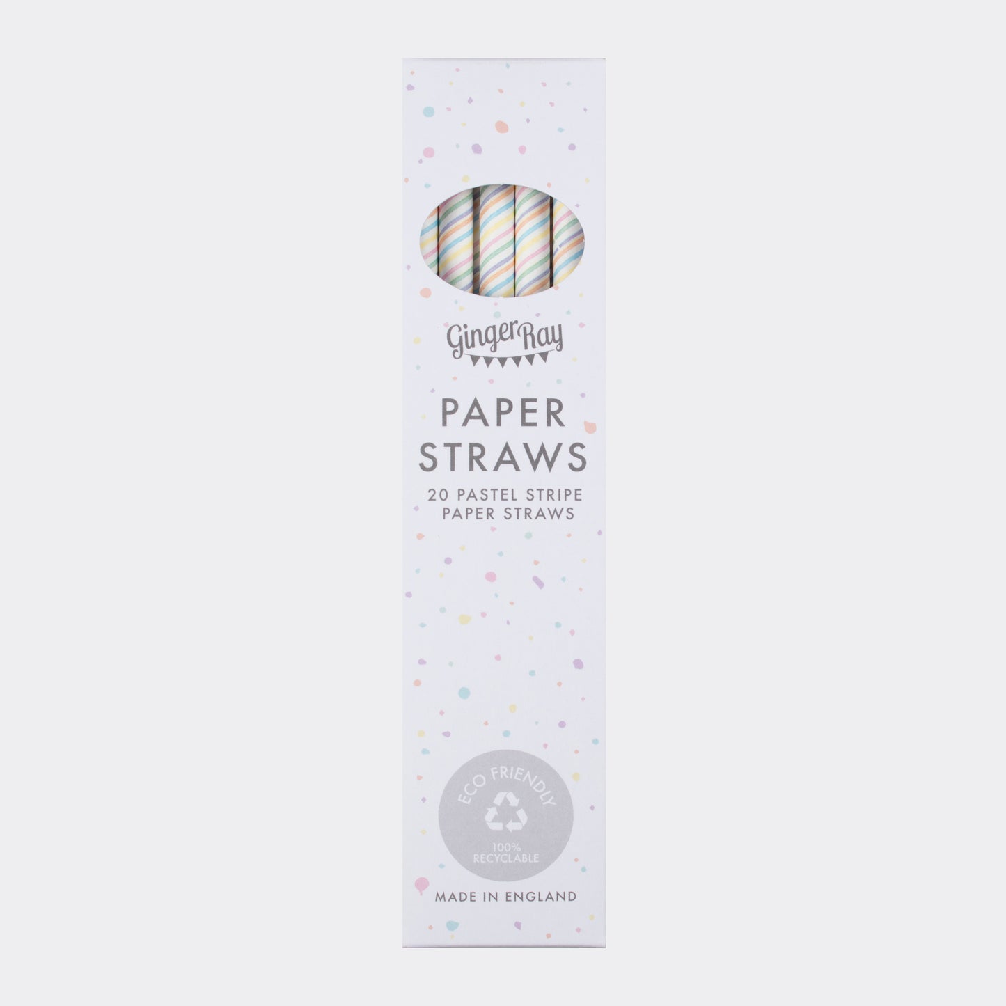 Pastel Stripe Paper Straws
