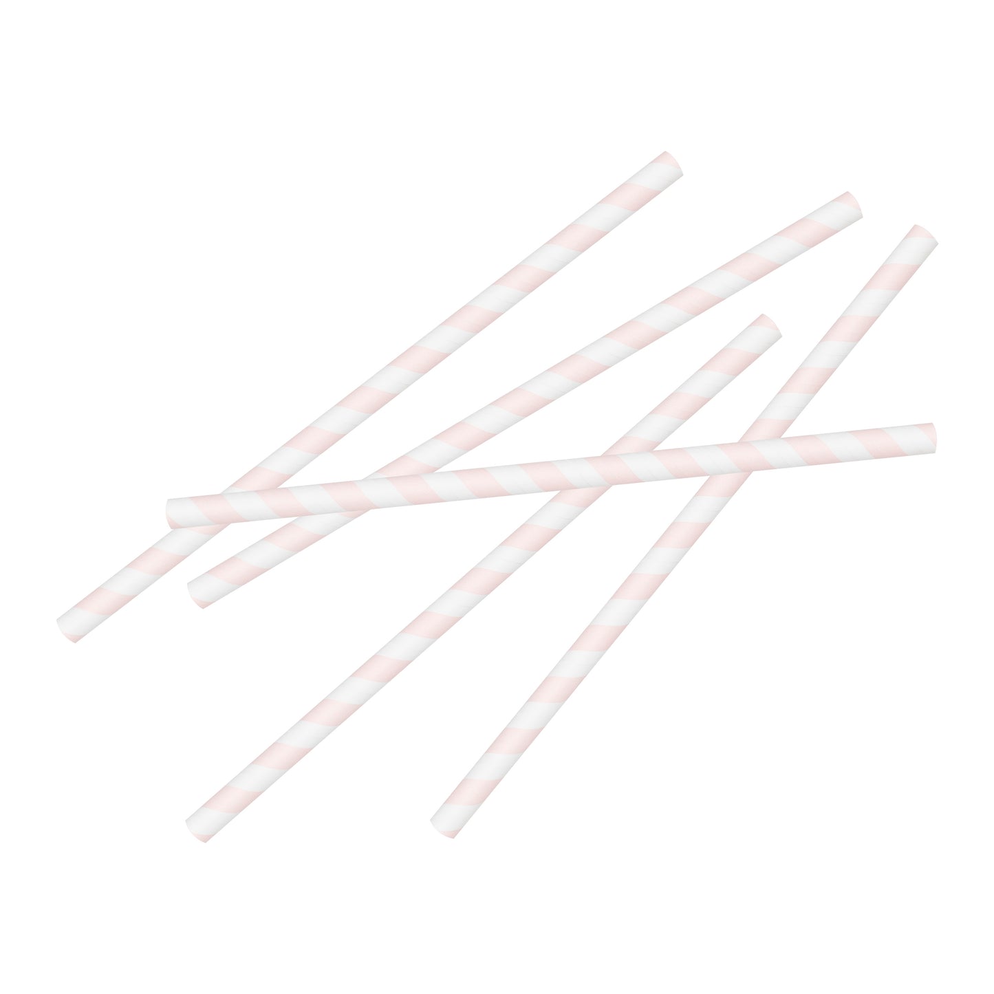Pink Stripe Paper Straws