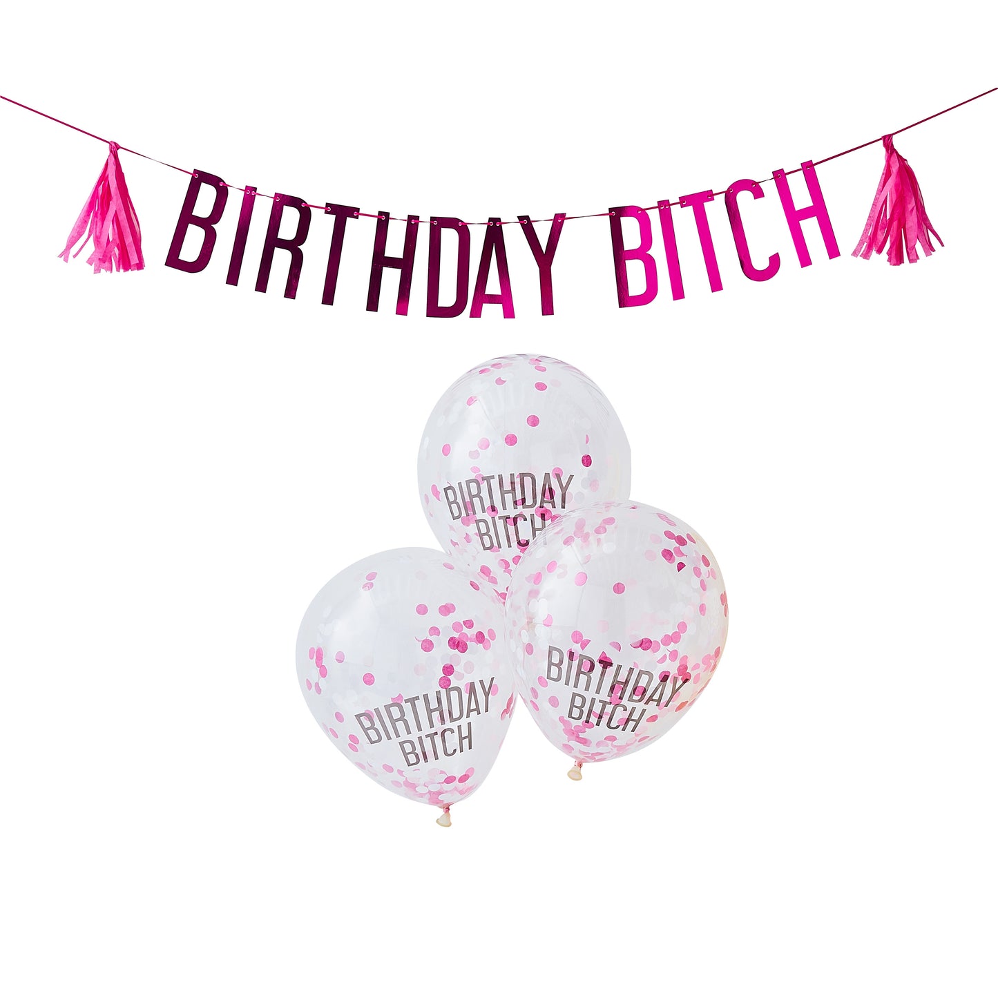 Birthday Bitch Party Balloons & Bunting Kit