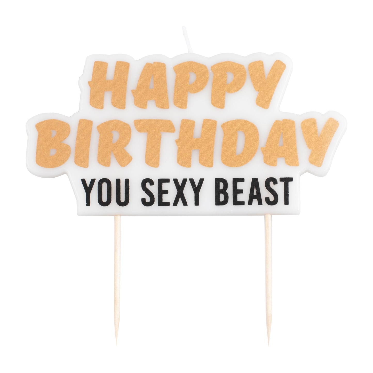 Happy Birthday You Sexy Beast Birthday Cake Candle