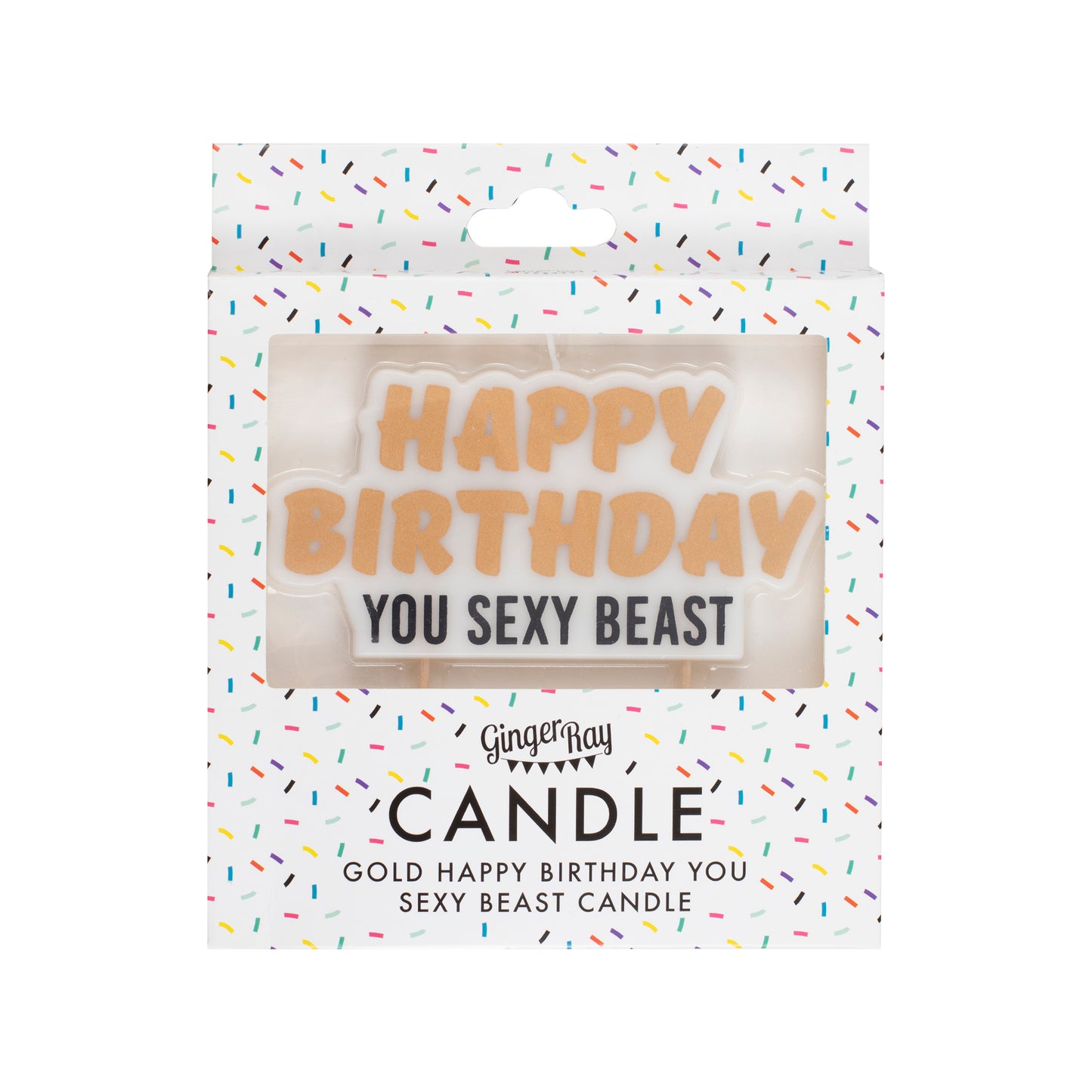 Happy Birthday You Sexy Beast Birthday Cake Candle