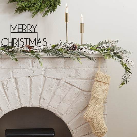 Snowy Christmas Garland