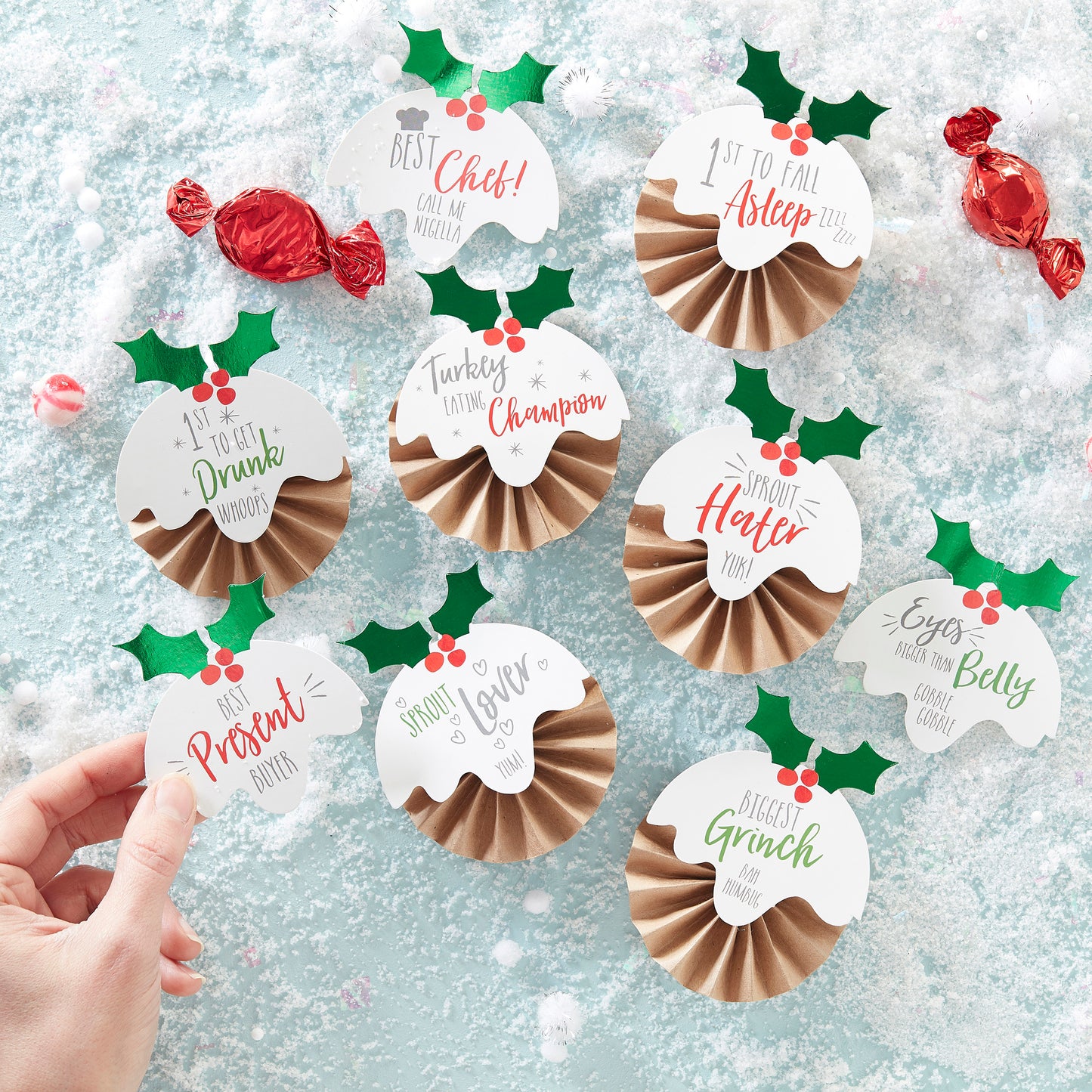 Novelty Christmas Day Badges Kit - Novelty Christmas