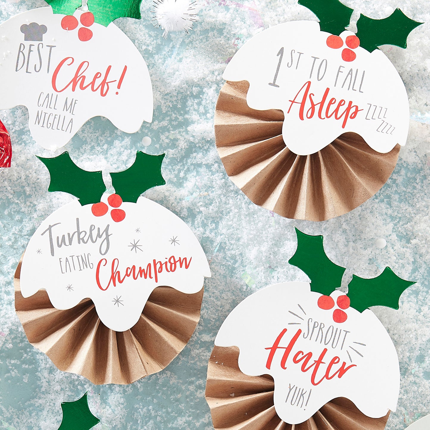 Novelty Christmas Day Badges Kit - Novelty Christmas