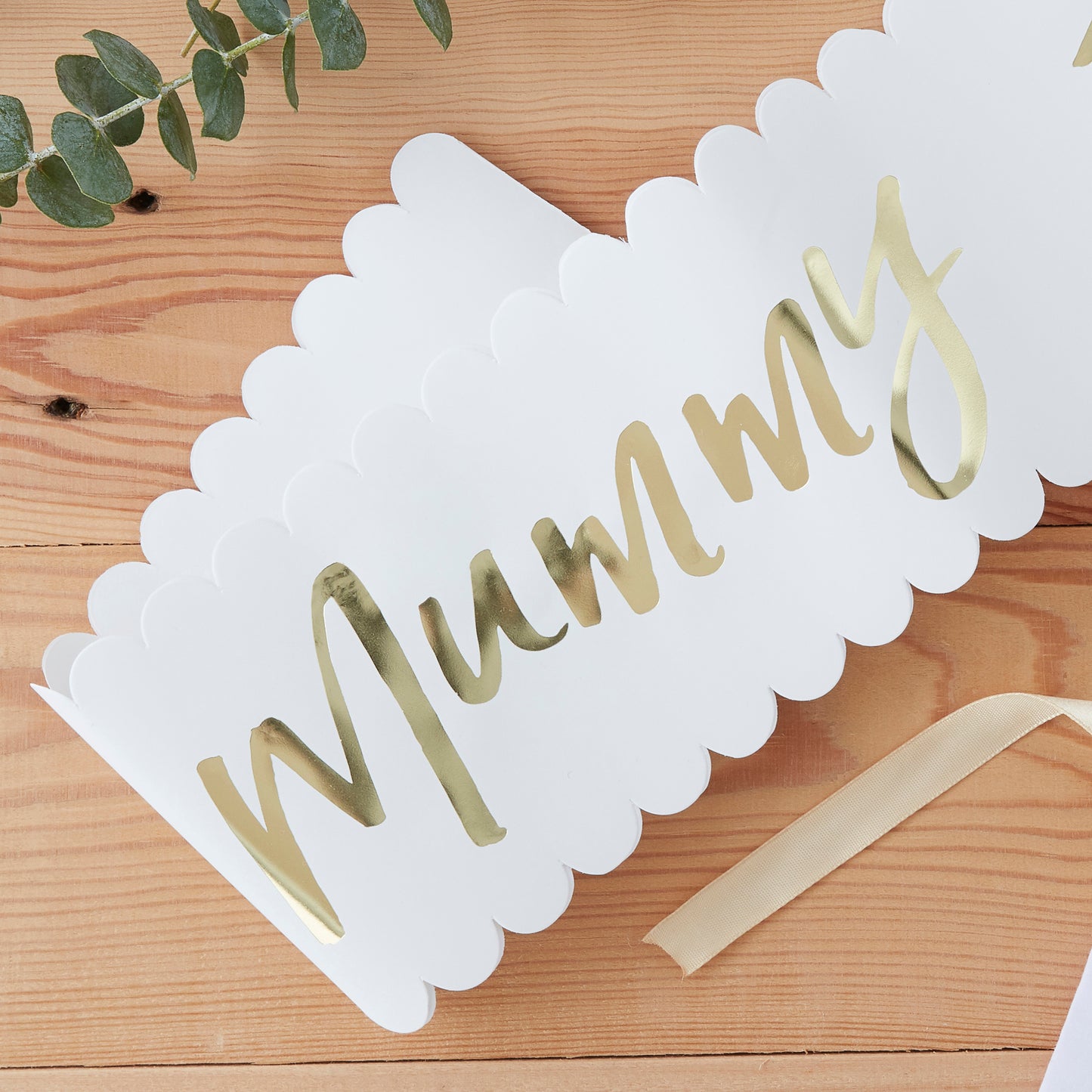 Gold Mummy to be Baby Shower Sash