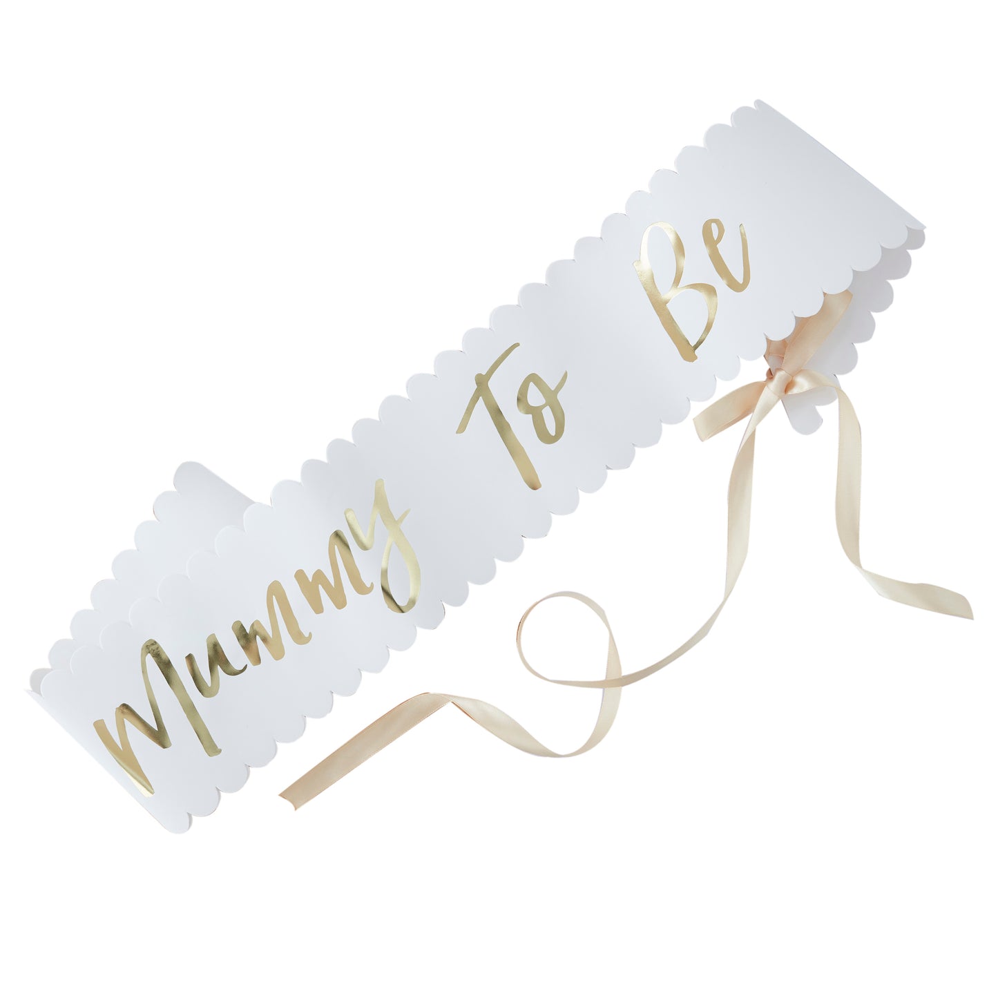 Gold Mummy to be Baby Shower Sash