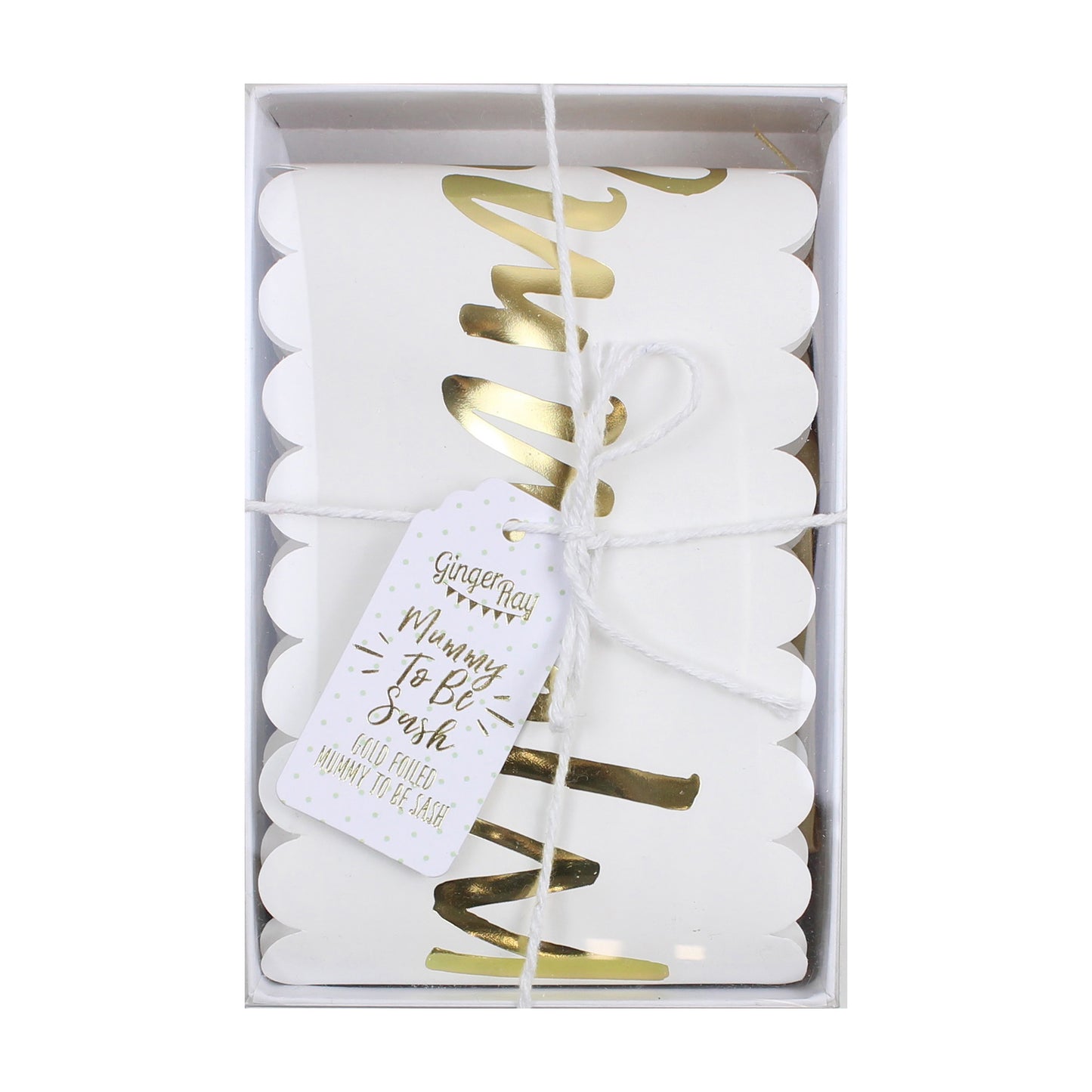 Gold Mummy to be Baby Shower Sash