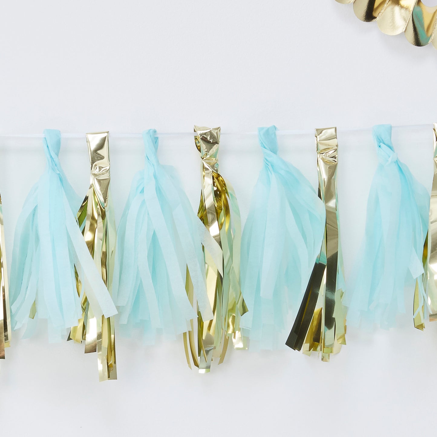Blue and Gold Tassel Garland