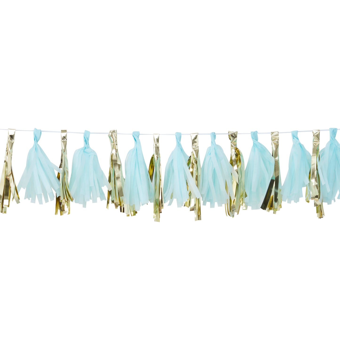 Blue and Gold Tassel Garland