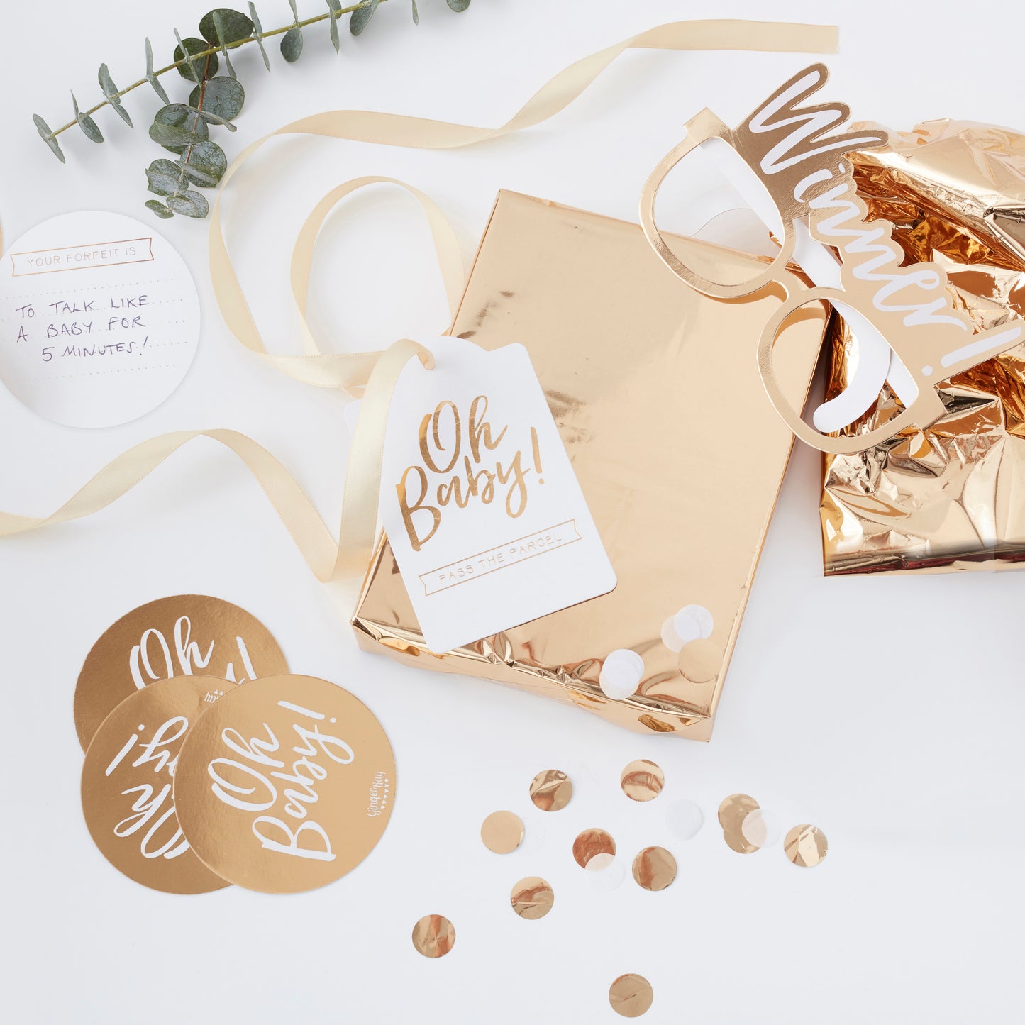 Baby Shower Pass the Parcel Game  - Oh Baby!